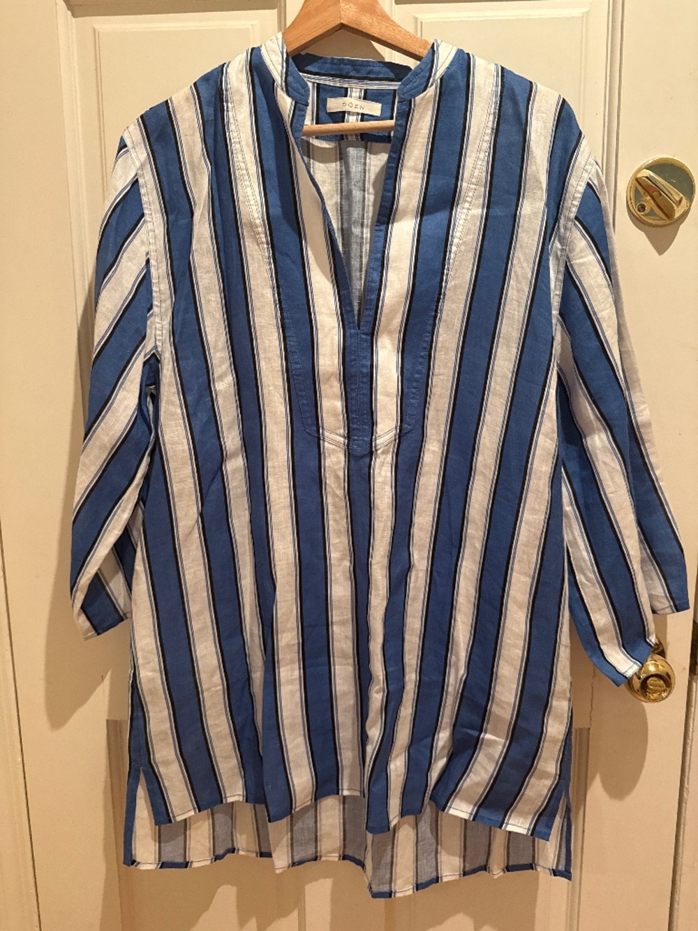 DOEN linen striped kaftan